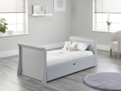 Lillian Grey Sleigh Cot Bed / Toddler Bed