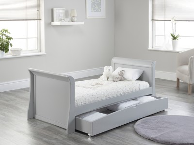 Lillian Grey Sleigh Cot Bed / Toddler Bed
