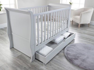 Lillian Grey Sleigh Cot Bed / Toddler Bed