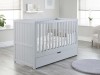 Baby Snooze Jo Modern Styled Cot Bed Frame in Grey