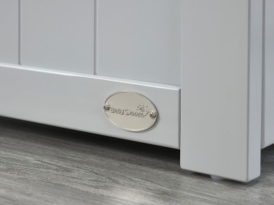 Jo Modern Cot Bed in Grey converts to Toddler Bed