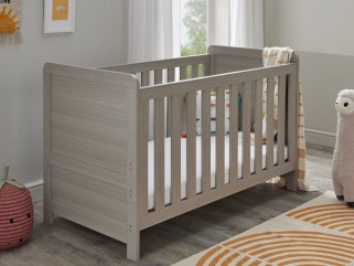Babymore Caro Cot Bed - Grey Wash