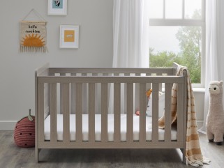 Babymore Caro Cot Bed - Grey Wash 2