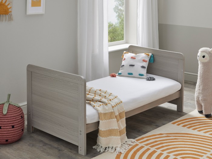 Babymore Caro Cot Bed - Grey Wash