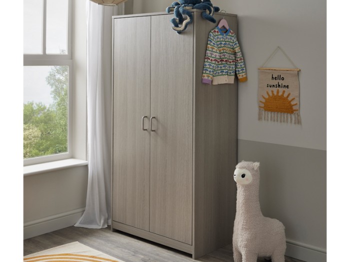 Babymore Caro Wardrobe - Grey Wash