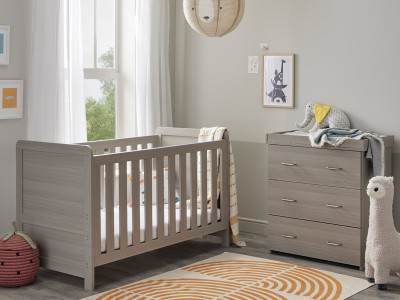 Babymore Caro 2 Piece Room Set - Grey Wash