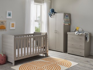 Babymore Caro 3 Piece Room Set - Grey Wash