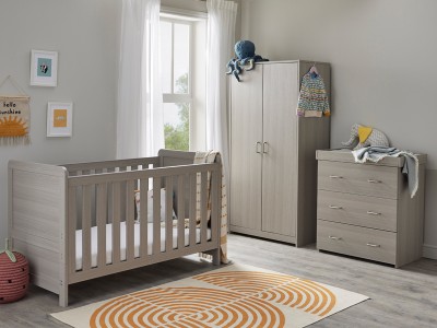 Babymore Caro 3 Piece Room Set - Grey Wash
