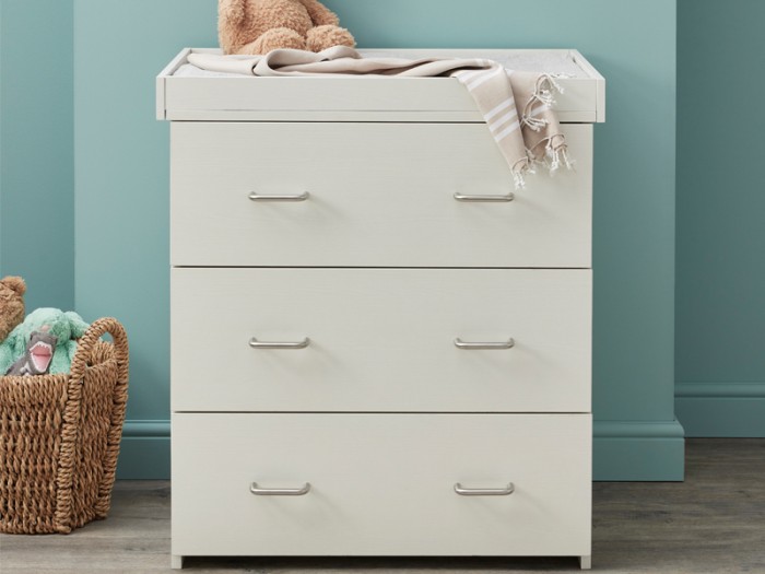 Babymore Caro 2 Piece Room Set - White Wash