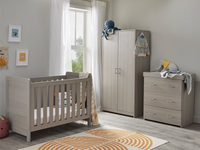 Babymore Caro Mini 3 Piece Room Set - Grey Wash