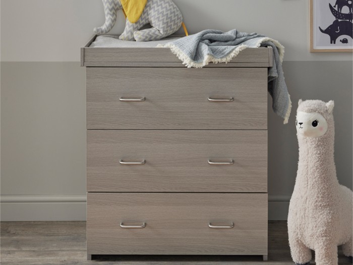 Babymore Caro Mini 3 Piece Room Set - Grey Wash