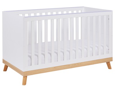 Babymore Mona Cot Bed - White
