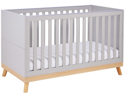Babymore Mona Cot Bed - Grey
