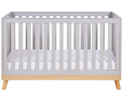 Babymore Mona Cot Bed - Grey
