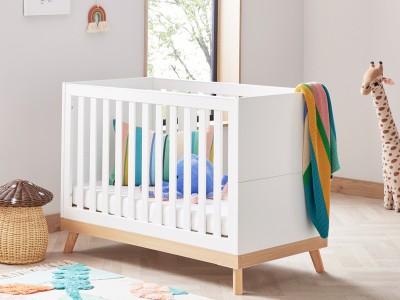 Babymore Mona Mini Cot Bed - White