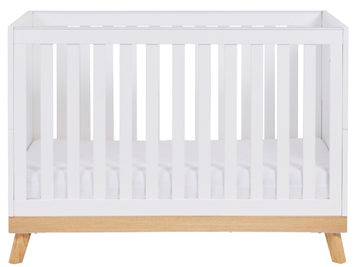 Babymore Mona Mini Cot Bed - White