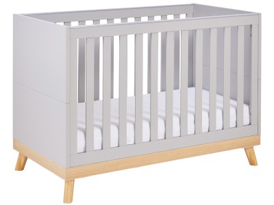 Babymore Mona Mini Cot Bed - Grey