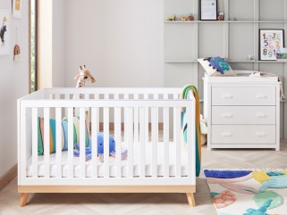 Babymore Mona 2 Piece Room Set - White 2