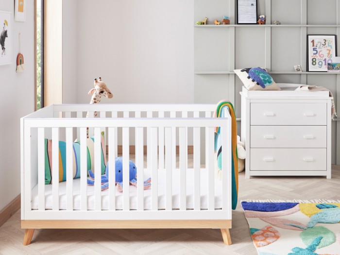 Babymore Mona 2 Piece Room Set - White