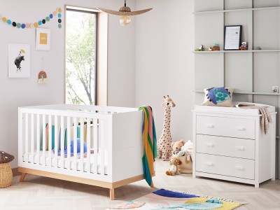 Babymore Mona 2 Piece Room Set - White