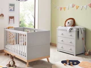 Babymore Mona 2 Piece Room Set - Grey