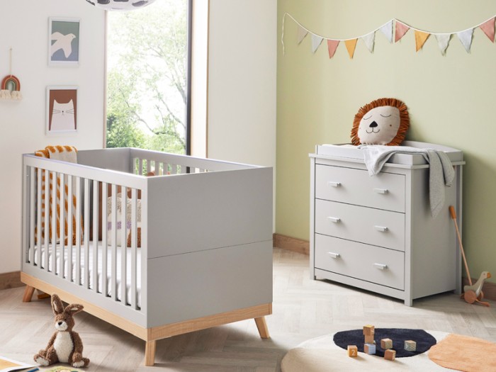 Babymore Mona 2 Piece Room Set - Grey