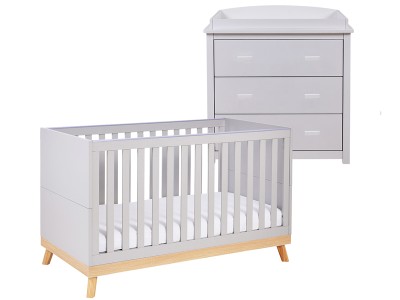 Babymore Mona 2 Piece Room Set - Grey
