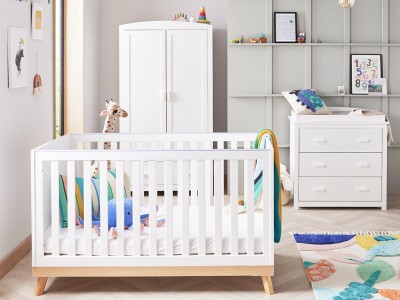 Babymore Mona 3 Piece Room Set - White