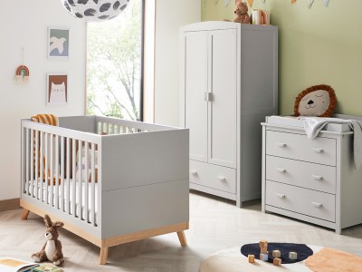 Babymore Mona 3 Piece Room Set - Grey
