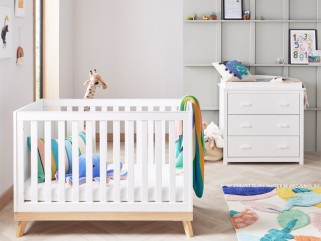 Babymore Mona Mini 2 Piece Room Set - White 2