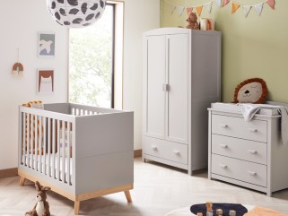 Babymore Mona Mini 3 Piece Room Set - Grey