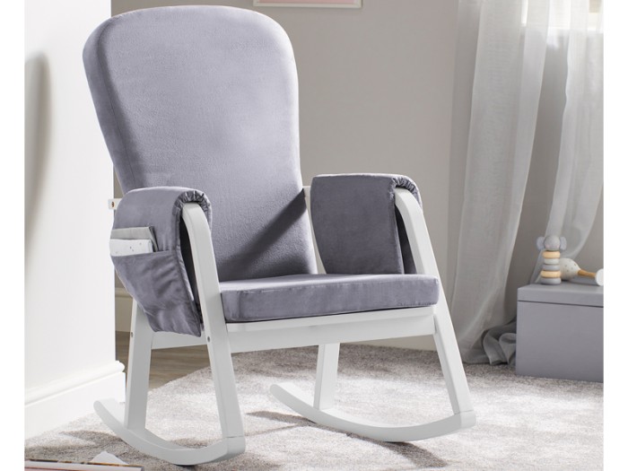 Ickle Bubba Dursley Rocker Chair - Pearl Grey