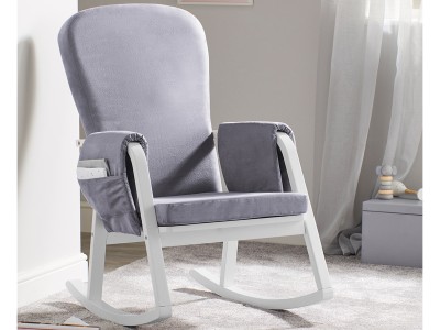 Ickle Bubba Dursley Rocker Chair - Pearl Grey
