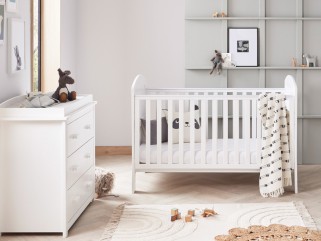 Babymore Aston 2 Piece Room Set - White 2