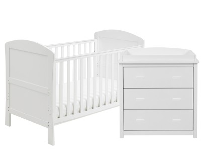 Babymore Aston 2 Piece Room Set - White