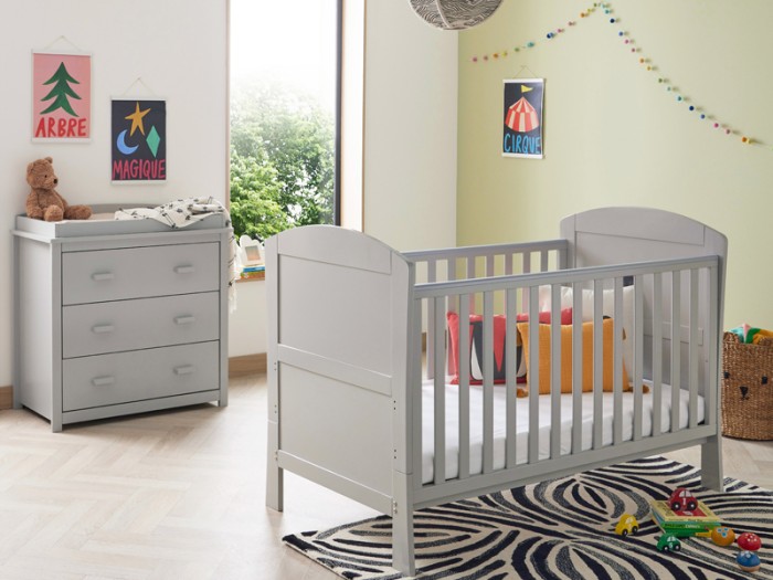 Babymore Aston 2 Piece Room Set - Grey