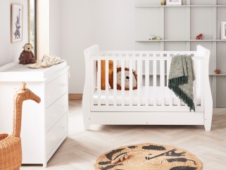 Babymore Stella 2 Piece Room Set - White 2
