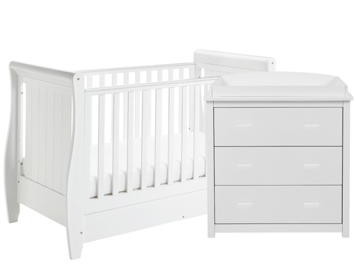 Babymore Stella 2 Piece Room Set - White