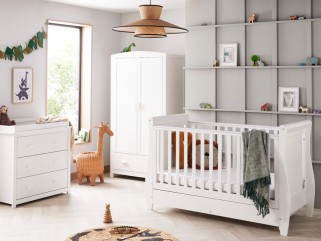 Babymore Stella 3 Piece Room Set - White