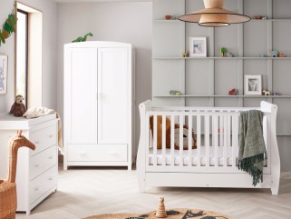 Babymore Stella 3 Piece Room Set - White 2