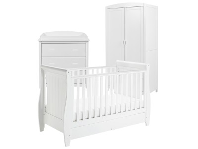 Babymore Stella 3 Piece Room Set - White