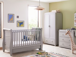 Babymore Stella 3 Piece Room Set - Grey