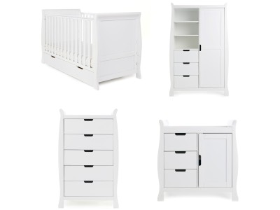 Obaby Stamford Classic 4 Piece Room Set - White