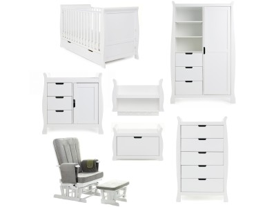 Obaby Stamford Classic 7 Piece Room Set - White