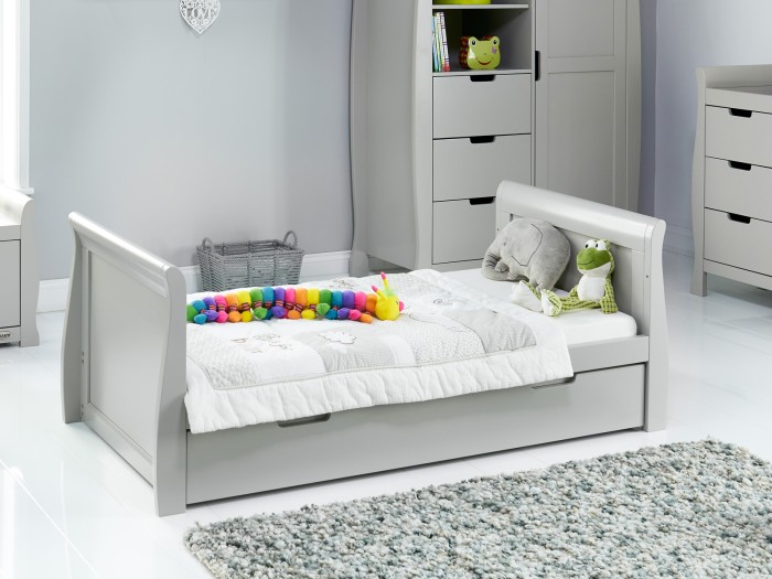 Obaby Stamford Classic Sleigh 2 Piece Room Set - Warm Grey