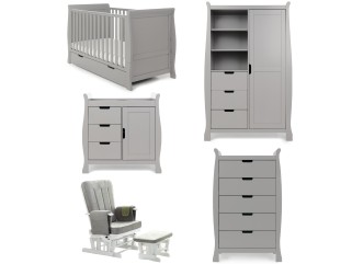Obaby Stamford Classic 5 Piece Room Set - Warm Grey 2
