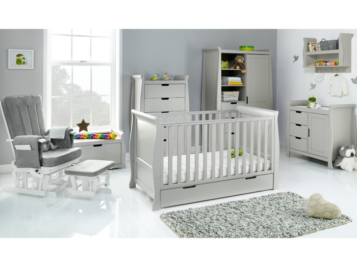 Obaby Stamford Classic 7 Piece Room Set - Warm Grey