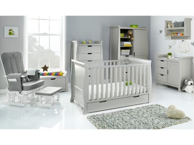 Obaby Stamford Classic 7 Piece Room Set - Warm Grey