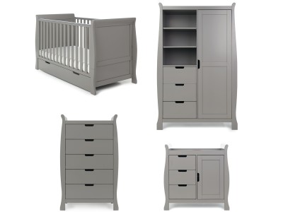 Obaby Stamford Classic 4 Piece Room Set - Taupe Grey