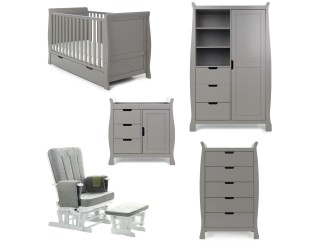 Obaby Stamford Classic 5 Piece Room Set - Taupe Grey 2